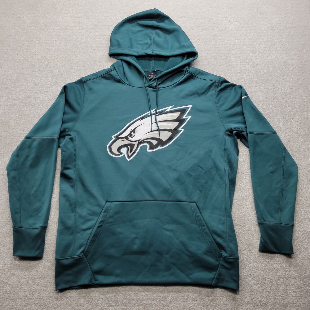Nike Philadelphia Eagles Dri-FIT Hoodie Mens L Green NFL Football Pullover
